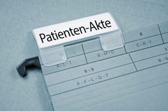 Folder with patient files
