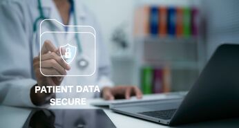 Konzept zur Sicherung von Patientendaten mit Datenschutz im Gesundheitswesen, sichere Patientenakten, Einhaltung von Cybersicherheitsvorschriften, verschlüsselte Gesundheitsdaten, Zugriffskontrolle und Sicherheitsmanagement im digitalen Gesundheitswesen