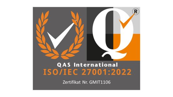 Zertifikat für die DP - Dock GmbH: ISO/IEC 27001:2022 Informationssicherheitsmanagementsystem